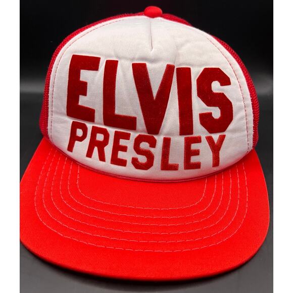 RARE 1960s 1970s Elvis Presley Hat Baseball Cap Snapback King Graceland TCB EP - Picture 1 of 7